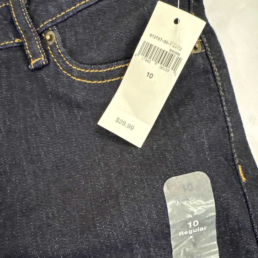 Gap Kids Girls Super Skinny‎ Dark Denim Jeans, Adjustable Waist,  Size 10 NWT